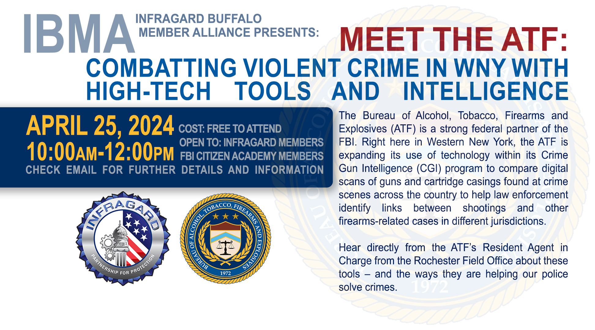 MEET THE ATF - Check Email for Details